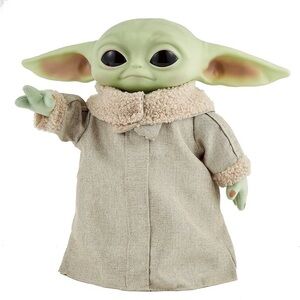 Star Wars Grogu Plush Toy 12” Soft Body  The Mandalorian Remote-Control Motion